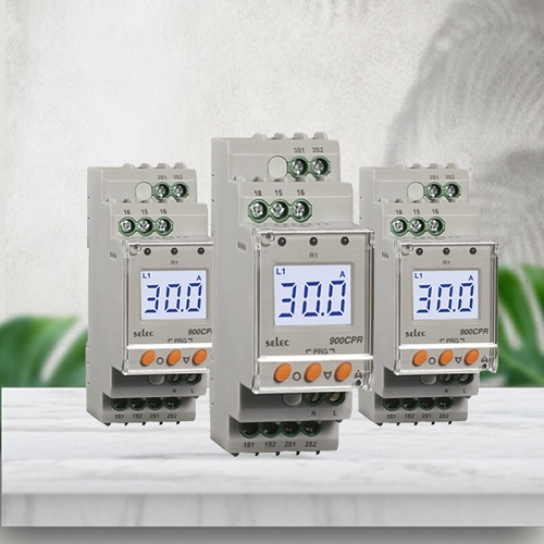 Selec 900CPR-3-230V(3 pha) Rơ le bảo vệ dòng điện 3 pha 900CPR LCD